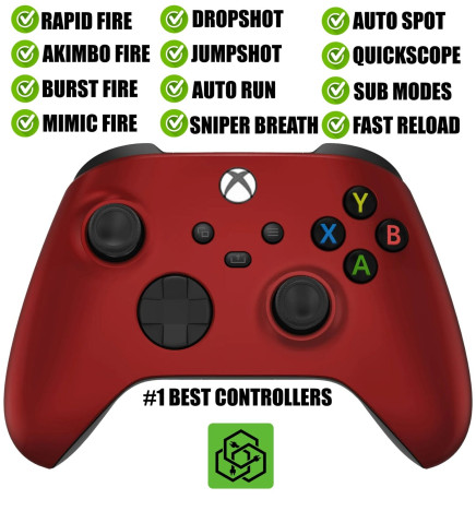 Vampire Red Silent Modz Rapid Fire Modded Controller for Xbox Series X S