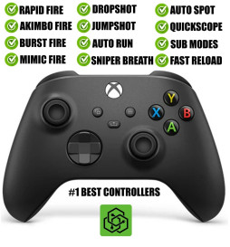 Black Silent Modz Best Rapid Fire Wireless Modded Controller for Xbox Series X S