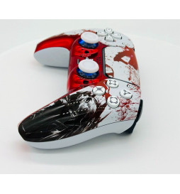 Blood Zombie Silent Modz LED Light-Up Buttons Wireless Custom Controller for PS5