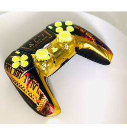 Cyber Plague Silent Modz LED Light-Up Buttons Wireless Custom Controller for PS5