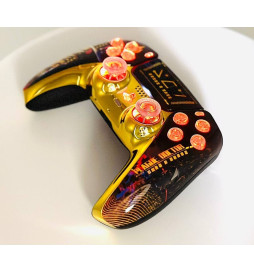 Cyber Plague Silent Modz LED Light-Up Buttons Wireless Custom Controller for PS5