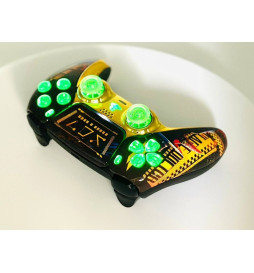 Cyber Plague Silent Modz LED Light-Up Buttons Wireless Custom Controller for PS5