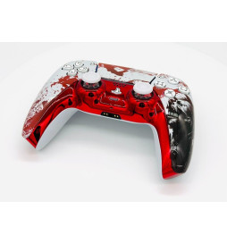 Blood Zombie Silent Modz LED Light-Up Buttons Wireless Custom Controller for PS5