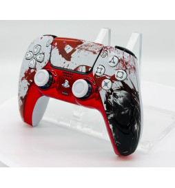 Blood Zombie Silent Modz LED Light-Up Buttons Wireless Custom Controller for PS5