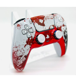 Blood Zombie Silent Modz LED Light-Up Buttons Wireless Custom Controller for PS5
