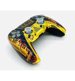 Cyber Plague Silent Modz LED Light-Up Buttons Wireless Custom Controller for PS5