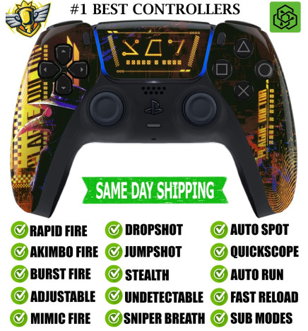 Cyber Plague Silent Modz New Rapid Fire Mod Wireless Modded Controller for PS5