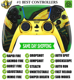 Gold Ragnarok Silent Modz New Rapid Fire Mod Wireless Modded Controller for PS5