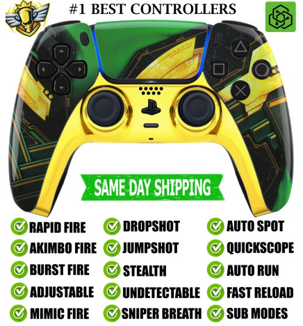 Gold Ragnarok Silent Modz New Rapid Fire Mod Wireless Modded Controller for PS5