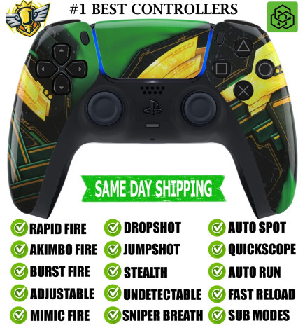 Black Ragnarok Silent Modz New Rapid Fire Mod Wireless Modded Controller for PS5