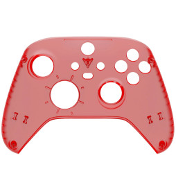 Candy Clear Red Color Faceplate Shell Case For Xbox Series X/S Controller