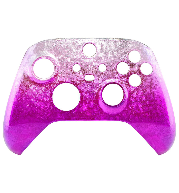 Glossy Ice Flake Magenta Faceplate Shell Case For Xbox Series X/S Controller