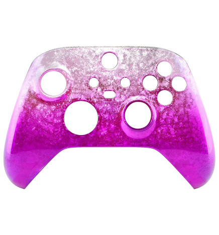 Glossy Ice Flake Magenta Faceplate Shell Case For Xbox Series X/S Controller