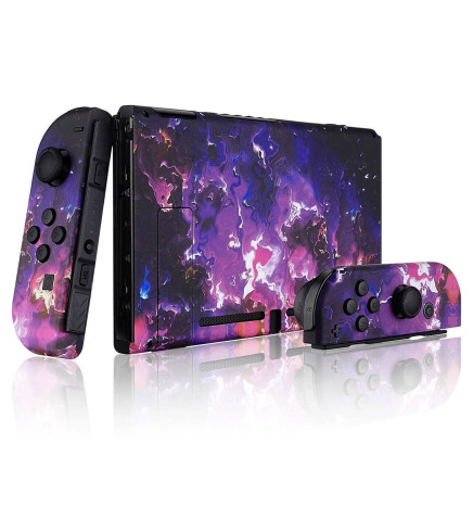 SoftTouch Purple Lava Case Shell Mod New Replacement Housing for Nintendo Switch