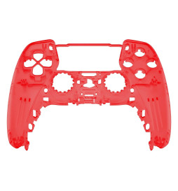 Candy Clear Red Faceplate Shell Case for PlayStation 5 for PS5 Controller
