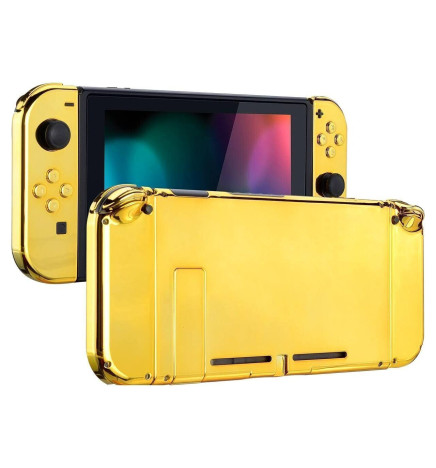 24k Gold Chrome Color Case Shell Mod New Replacement Housing for Nintendo Switch