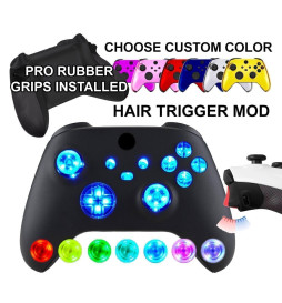 Custom Modded Controller w/Trigger Mod Pro Grips compatible with Xbox Series X/S