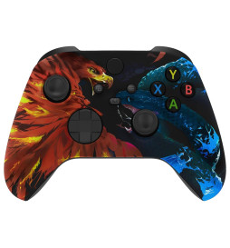 Fire Eagle Soft Touch Faceplate Shell Case For Xbox Series X/S Controller