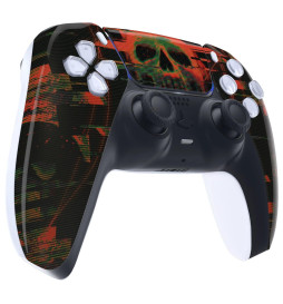 Glossy Screaming Skull Faceplate Shell Case for PlayStation 5 for PS5 Controller