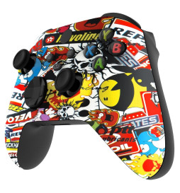 Soft Touch Sticker Bomb Faceplate Shell Case For Xbox Series X/S Controller