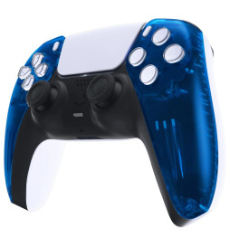 Candy Clear Blue Faceplate Shell Case for PlayStation 5 for PS5 Controller