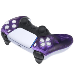 Candy Clear Purple Faceplate Shell Case for PlayStation 5 for PS5 Controller