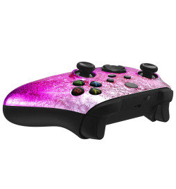 Glossy Ice Flake Magenta Faceplate Shell Case For Xbox Series X/S Controller