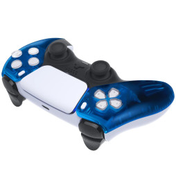 Candy Clear Blue Faceplate Shell Case for PlayStation 5 for PS5 Controller