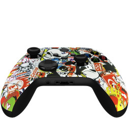Soft Touch Sticker Bomb Faceplate Shell Case For Xbox Series X/S Controller
