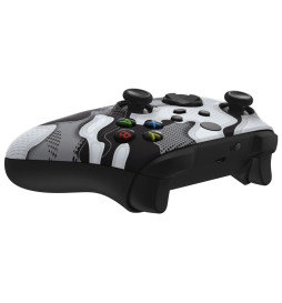 White Black Camo Soft Touch Faceplate Shell Case For Xbox Series X/S Controller