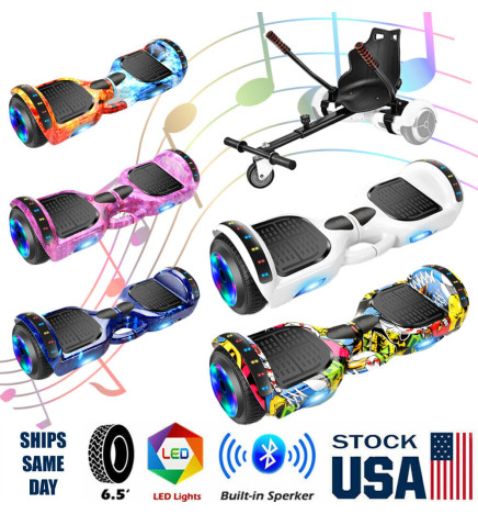 Electric Self Balancing Scooter Board 6.5" Kids Adults Go Kart UL2272 Certified