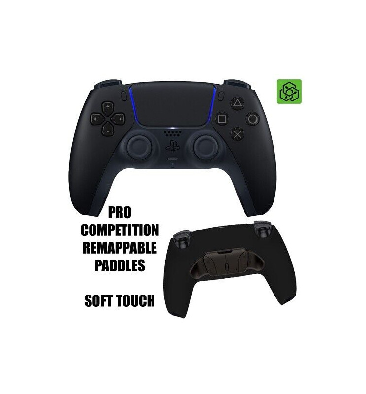 Black Remappable Paddles Silent Modz Pro Competition Wireless Controller for PS5