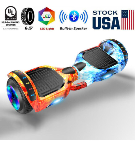 Fire Ice Self Balancing Electric Scooter Board 6.5" Bluetooth UL2272 Certified