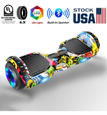Stickerbomb Self Balancing Electric Scooter Board 6.5 Bluetooth UL2272 Certified