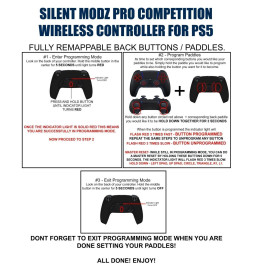 Cyber Skull Pro Two Competition Reflex Paddle Silent Modz Controller for PS5 OEM