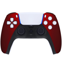 SoftTouch Red Vamp Faceplate Shell Modded Case For PlayStation 5 Controller PS5