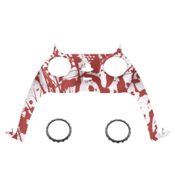 New Replacement Front Trim Shell w/Accent Rings compatible with PS5 Controller