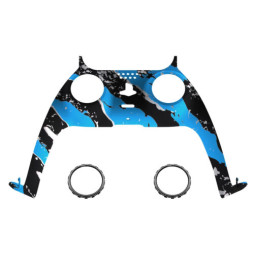 New Replacement Front Trim Shell w/Accent Rings compatible with PS5 Controller