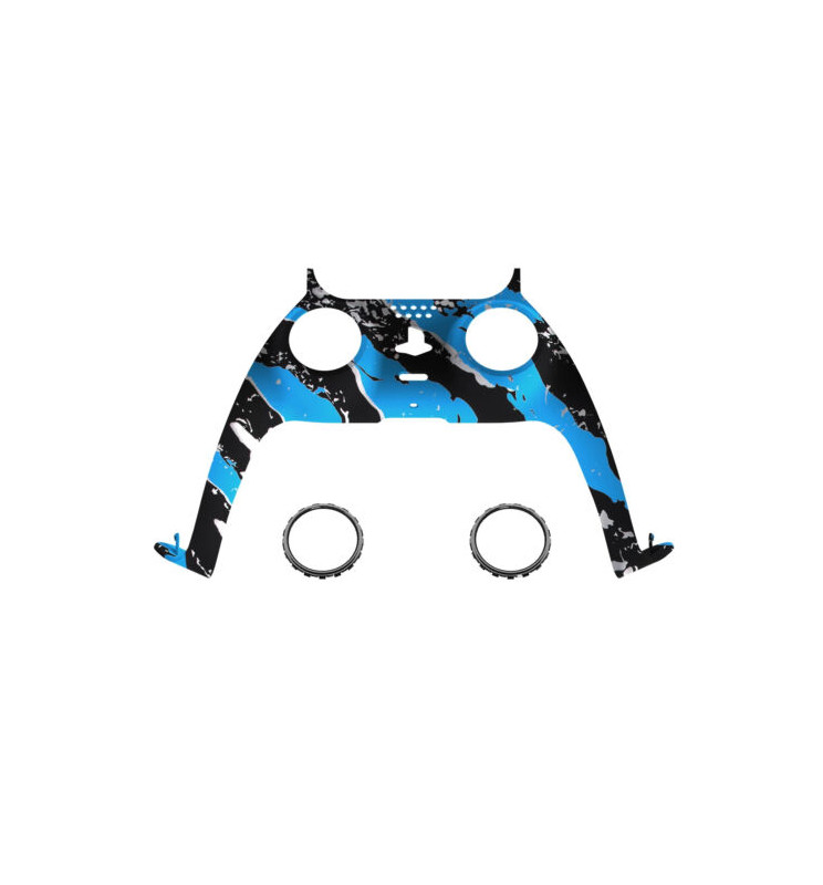 New Replacement Front Trim Shell w/Accent Rings compatible with PS5 Controller