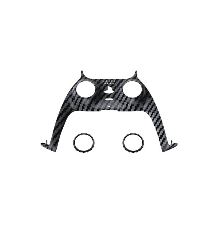 New Replacement Front Trim Shell w/Accent Rings compatible with PS5 Controller