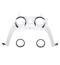 New Replacement Front Trim Shell w/Accent Rings compatible with PS5 Controller