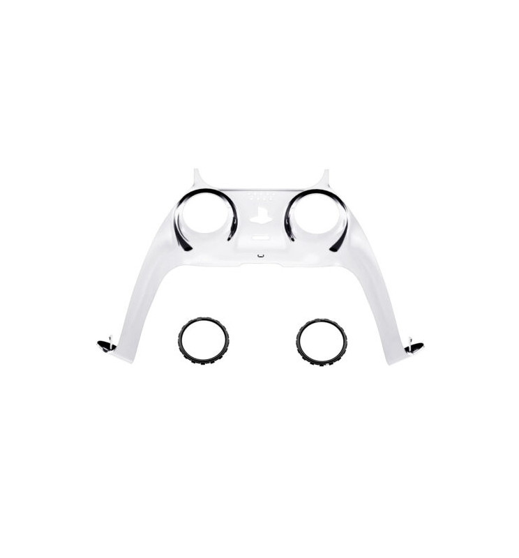 New Replacement Front Trim Shell w/Accent Rings compatible with PS5 Controller