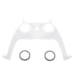 New Replacement Front Trim Shell w/Accent Rings compatible with PS5 Controller
