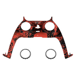 New Replacement Front Trim Shell w/Accent Rings compatible with PS5 Controller