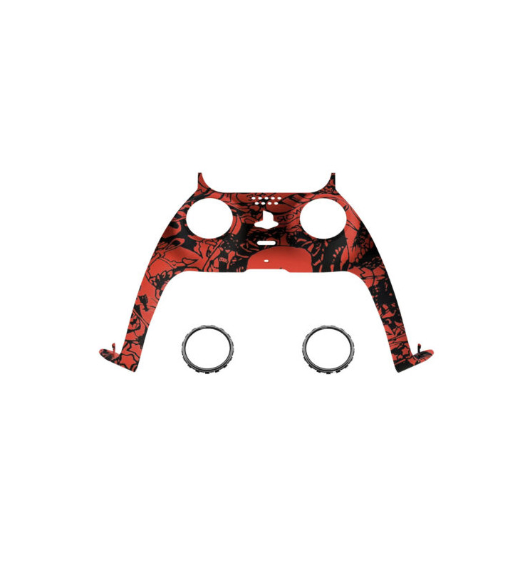 New Replacement Front Trim Shell w/Accent Rings compatible with PS5 Controller