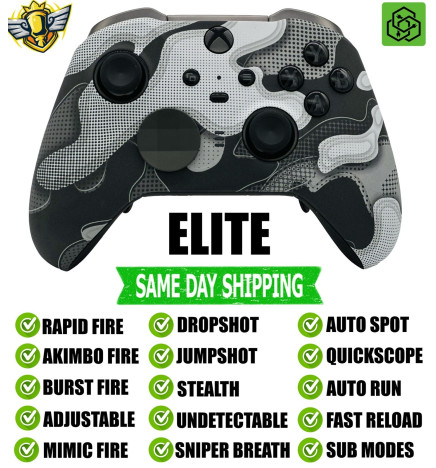 White Camo Elite Series 2 Rapid Fire Modded Controller for Xbox Series X/S PC