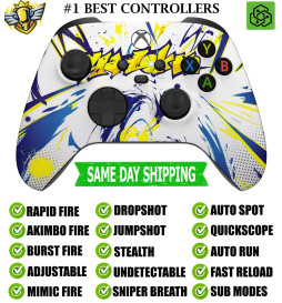 Street Graffiti Silent Modz Rapid Fire Modded Controller for Xbox Series X/S