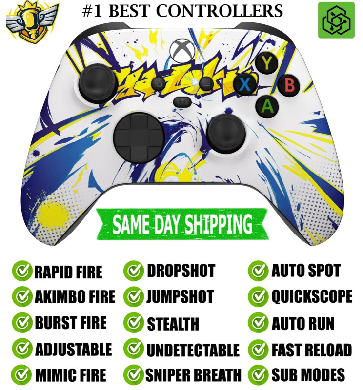 Street Graffiti Silent Modz Rapid Fire Modded Controller for Xbox Series X/S