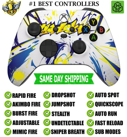 Street Graffiti Silent Modz Rapid Fire Modded Controller for Xbox Series X/S