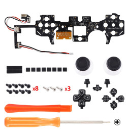 LED RGB Lights Black Button DIY KIT for PlayStation 5 Controller BDM-30 New Gen